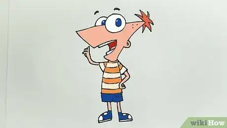 Image titled Draw Phineas Flynn from Phineas and Ferb Step 38