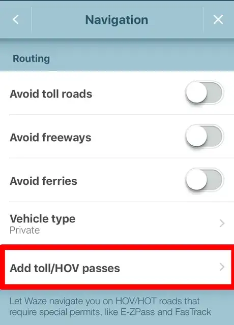 Image titled Change Your Navigation Route Options in Waze Step 6.png