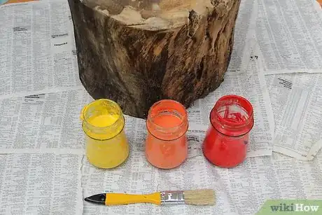 Image titled Create Glow in the Dark Log Campfire Stools Step 3