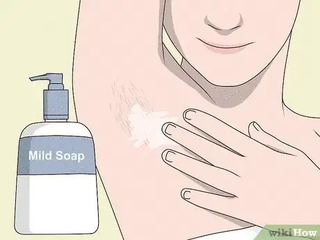 Image titled Wash Armpit Hair Step 2