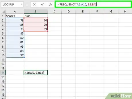 Image titled Calculate Frequency in Excel Step 4