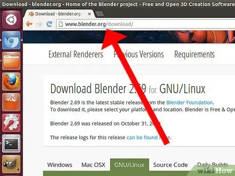 Image titled Install Blender 3D on Ubuntu Step 1