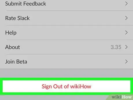 Image titled Log Out of Slack on iPhone or iPad Step 4