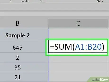 Image titled Add Up Columns in Excel Step 15