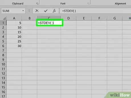 Image titled Calculate Mean and Standard Deviation With Excel 2007 Step 12