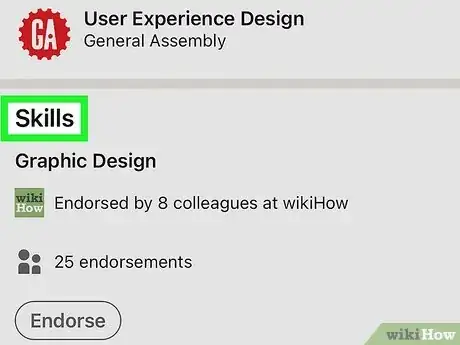 Image titled Endorse on LinkedIn Step 3