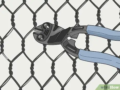 Image titled Cut Chain Link Fence Step 4