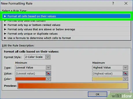 Image titled Apply Conditional Formatting in Excel Step 6