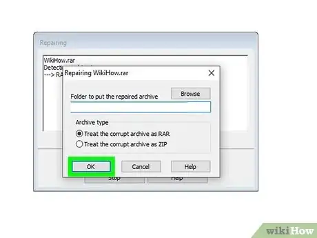 Image titled Use Winrar to Fix Corrupted RAR and ZIP Archives Step 7