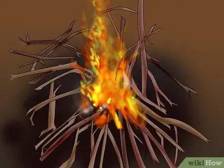 Image titled Make a Fire to Survive Step 20