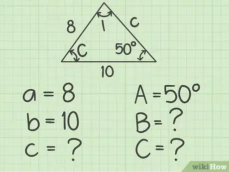 Image titled Use the Laws of Sines and Cosines Step 10