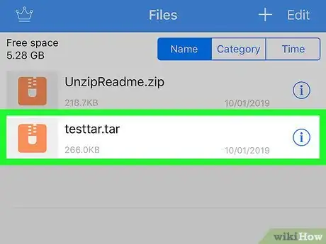 Image titled Open a Tar File on iPhone or iPad Step 21