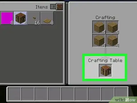 Image titled Make a Crafting Table in Minecraft Step 9