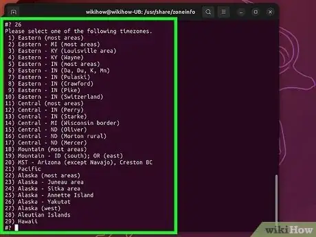 Image titled Change the Timezone in Linux Step 6