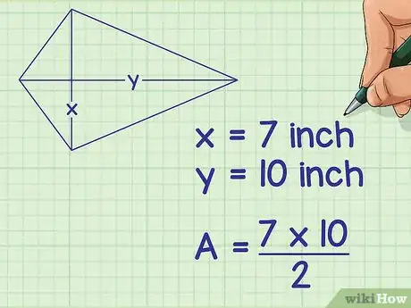 Image titled Find the Area of a Kite Step 2