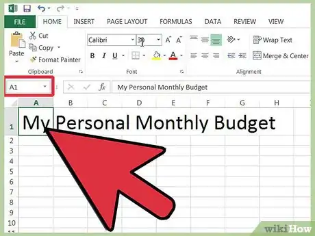 Image titled Track your Bills in Microsoft Excel Step 6