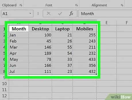 Image titled Make a Line Graph in Microsoft Excel Step 4