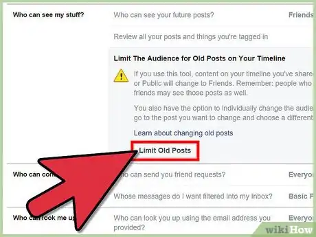 Image titled Mass Change Privacy Settings for Old Facebook Posts Step 4