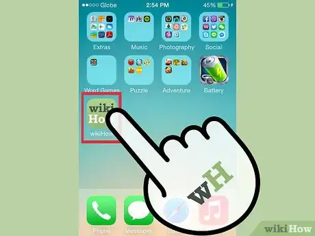 Image titled Use the wikiHow iPhone and iPad Application Step 1