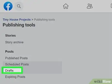 Image titled Find Saved Drafts on Facebook Step 5