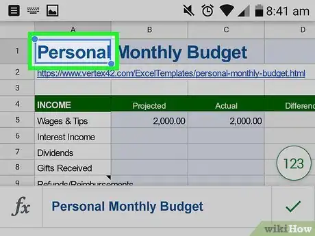 Image titled Edit Google Sheets on Mobile Step 6