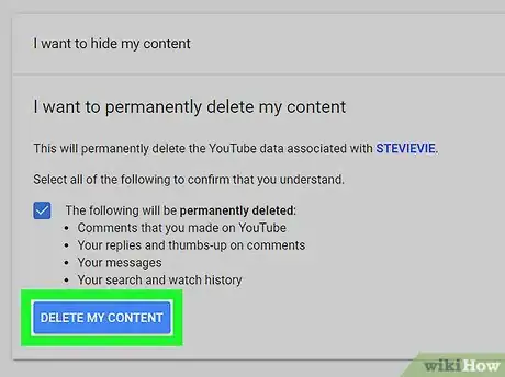 Image titled Delete a YouTube Channel Step 8