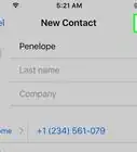 Add a Contact on an iPhone
