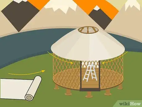 Image titled Build a Yurt Step 26