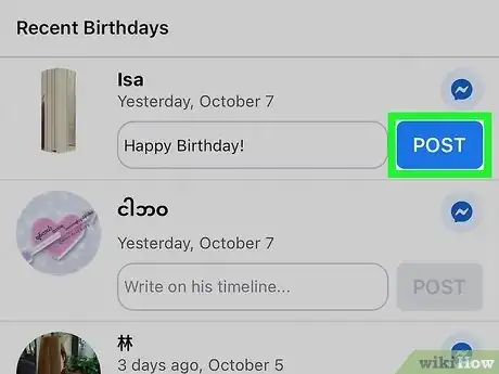 Image titled Wish Happy Birthday on Facebook Step 7