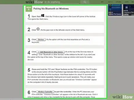 Image titled Sync a PS4 Controller on PC or Mac Step 8