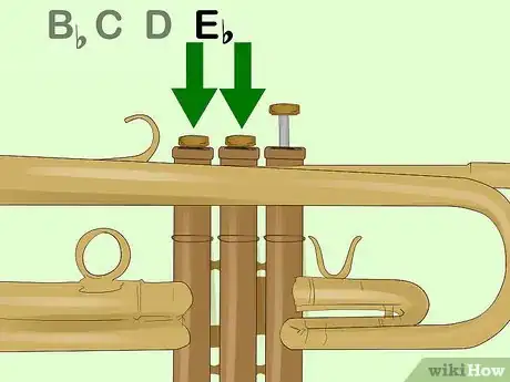 Image titled Play the B Flat Scale on a Trumpet Step 4