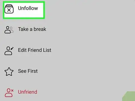 Image titled See Less of Someone on Facebook Step 4