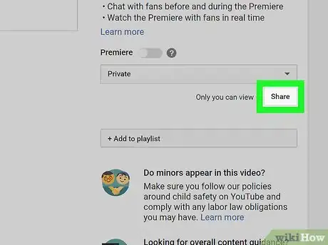 Image titled Post Private Videos on YouTube on PC or Mac Step 11