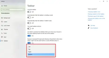 Image titled Windows 10 Select Taskbar Location.png