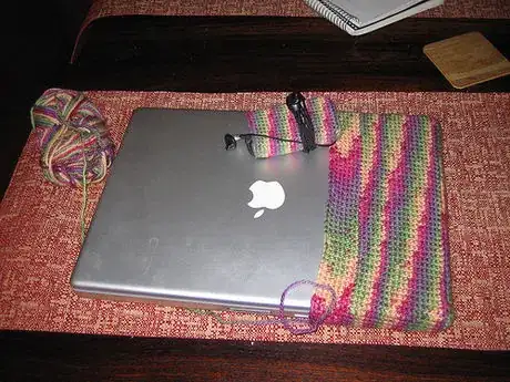 Image titled Crochet Laptop Cover  free pattern