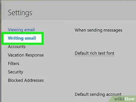 Image titled Add a Signature to Yahoo Mail Step 4
