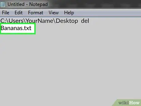 Image titled Delete a File in Microsoft Windows Using Batch Files Step 10