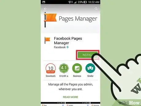 Image titled Update Your Page Info Using Facebook Pages Manager Step 1