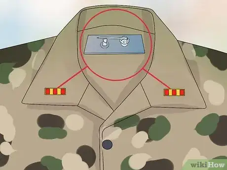 Image titled Properly Align Rank Insignia on Marine Uniforms Step 9