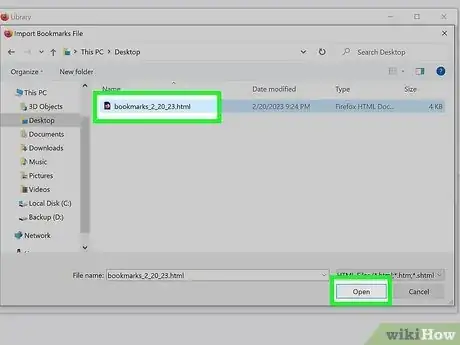 Image titled Import Bookmarks in Firefox Step 17