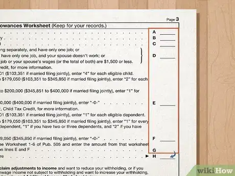 Image titled Fill Out a W‐4 Step 7