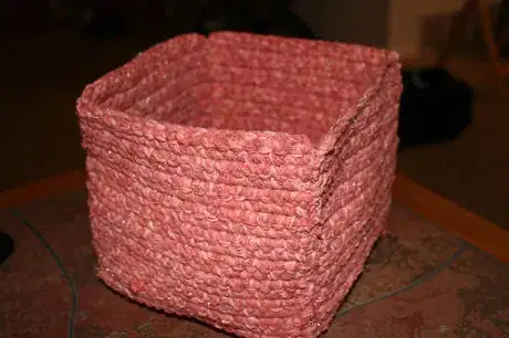 Image titled Crocheted Box from Recycled Yarn 1626