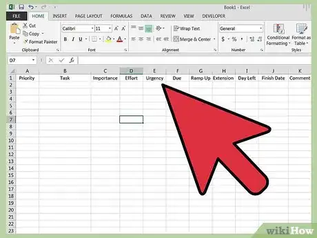 Image titled Manage Priorities with Excel Step 7