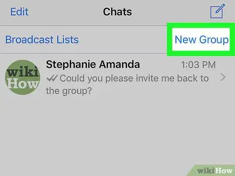 Image titled Send Messages to Yourself on WhatsApp on iPhone or iPad Step 2