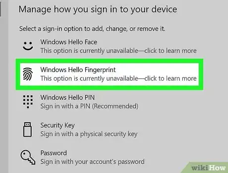 Image titled Enable a Fingerprint Reader in Windows 10 Step 5