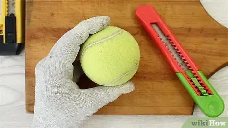 Image titled Cut Tennis Balls Step 1