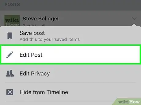 Image titled Edit a Facebook Post Step 5