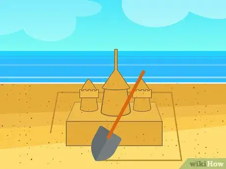 Image titled Build a Big Sandcastle Step 17