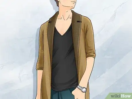 Image titled What Should You Wear Under a Cardigan Sweater Step 4