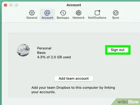 Image titled Log Out on Dropbox on PC or Mac Step 14